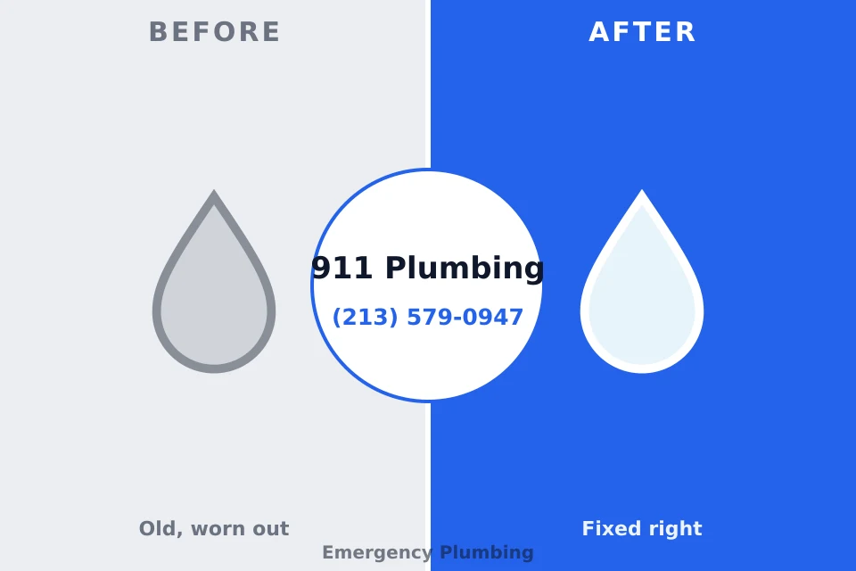 Before and after: plumbing repair Mills River, NC